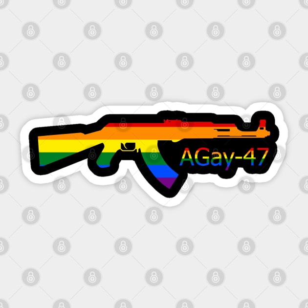 AGay-47 Sticker by christopper